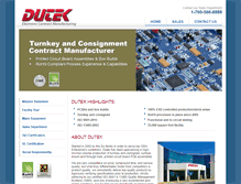 Tablet Screenshot of dutek.com